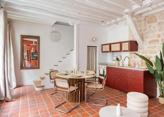 公寓 Parisian Duplex In Marais With Sauna 巴黎